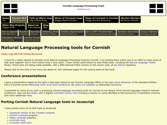 NLPkernewek screenshot