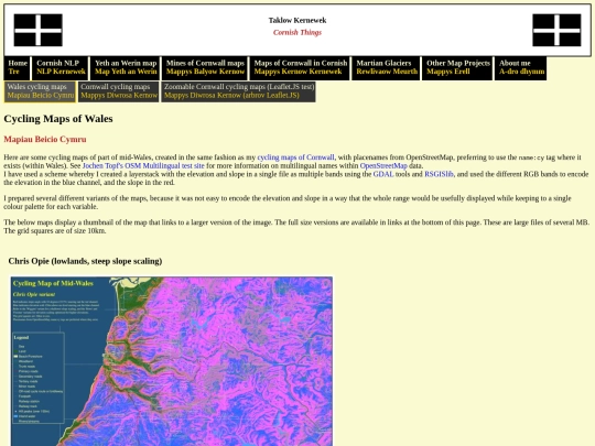 walescyclingmaps screenshot