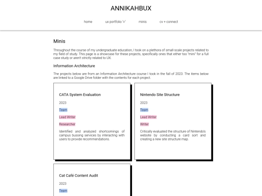 html/minis screenshot