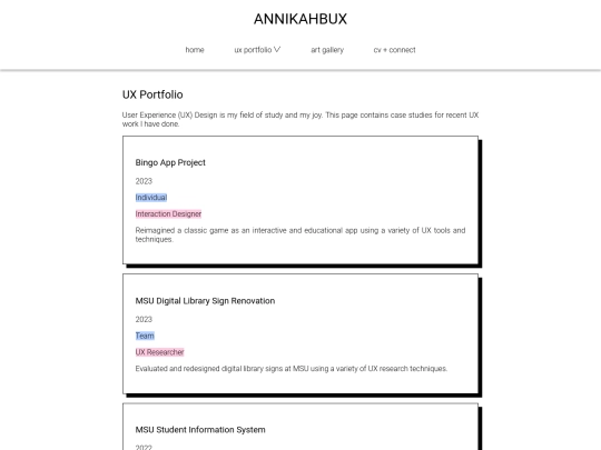 html/portfolio screenshot