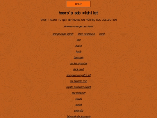 edc-wishlist screenshot
