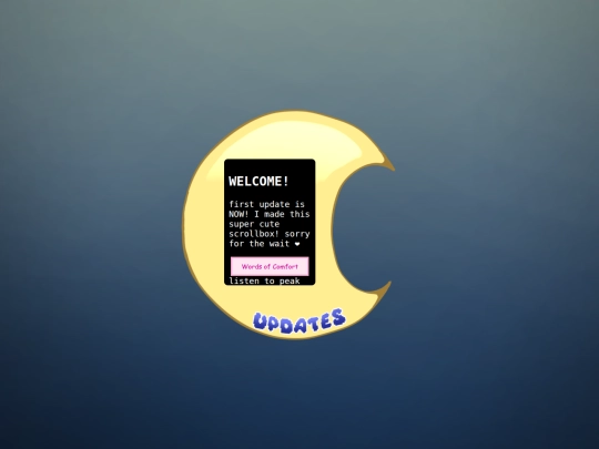 updates screenshot