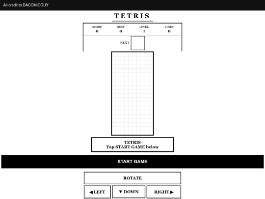tetris screenshot