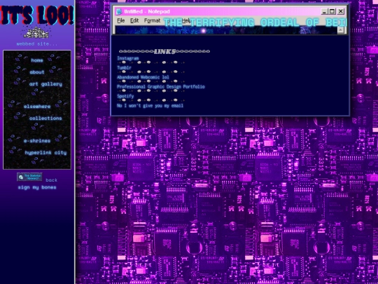 links screenshot