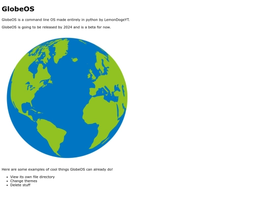 globe screenshot
