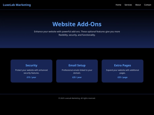 addons screenshot