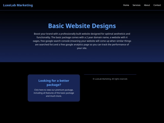 basicwebsite screenshot