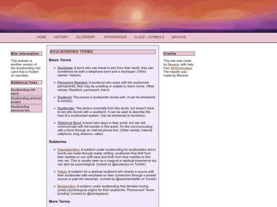 glossary screenshot