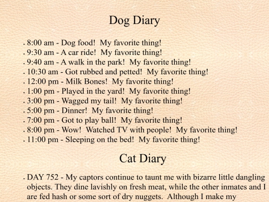 humor/Dog and Cat Diaries screenshot