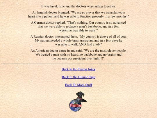 humor/trumpjokes/Trump and the Doctors on Break screenshot