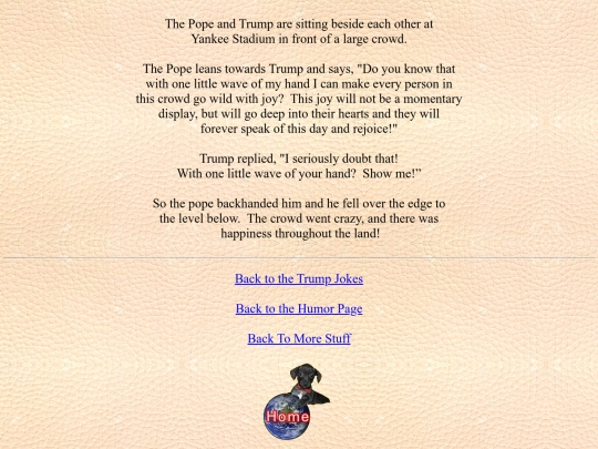 humor/trumpjokes/the pope at yankee stadium screenshot