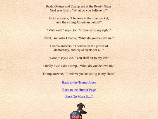 humor/trumpjokes/what do you believe in screenshot