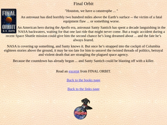 links/books/orbit screenshot