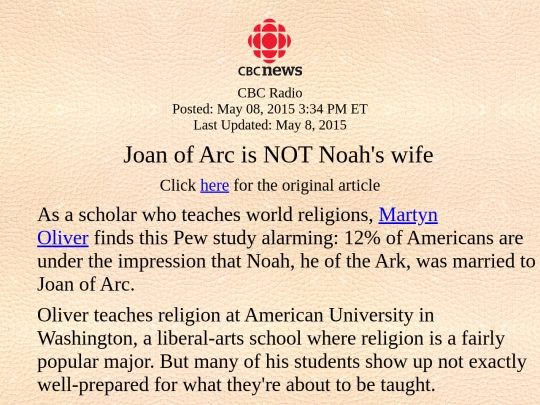 news articles/02/Joan of Arc is NOT Noahs wife screenshot