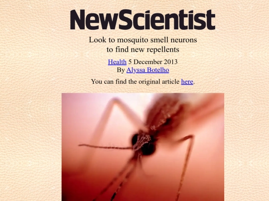 news articles/02/Look to mosquito smell neurons to find new repellents screenshot