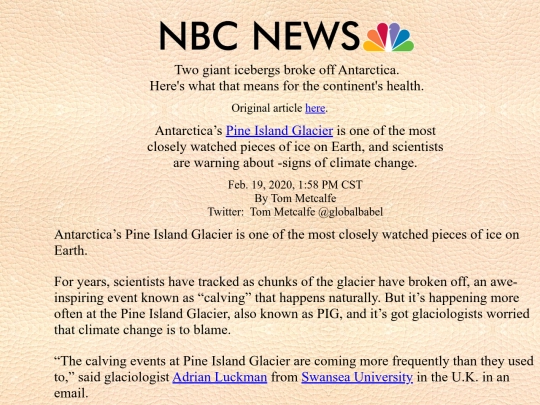 news articles/02/Two giant icebergs broke off Antarctica screenshot