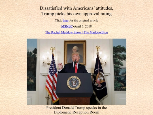 news articles/Politics/01/Trump picks his own approval rating screenshot