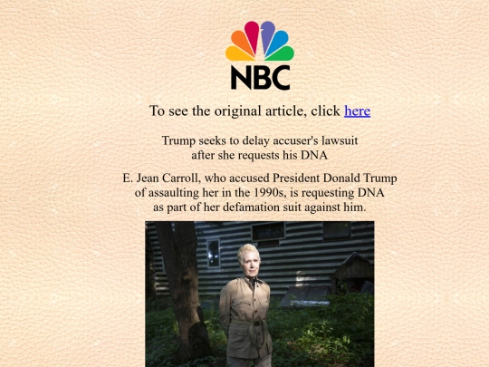 news articles/Politics/01/Trump seeks to delay accusers lawsuit after she requests his DNA screenshot
