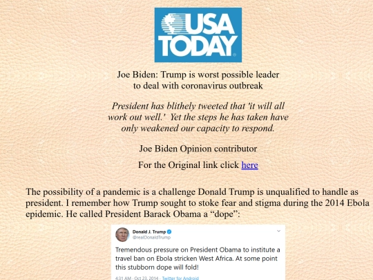 news articles/Politics/02/Joe Biden Trump is worst possible leader to deal with coronavirus outbreak screenshot