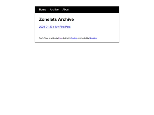archive screenshot
