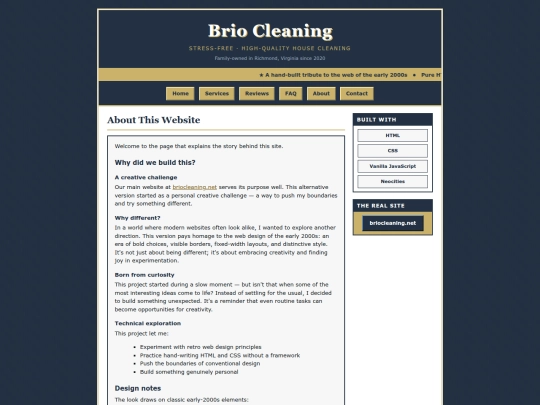 about-website screenshot
