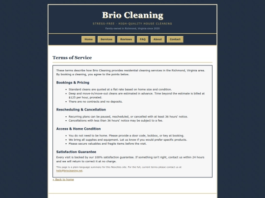 terms screenshot
