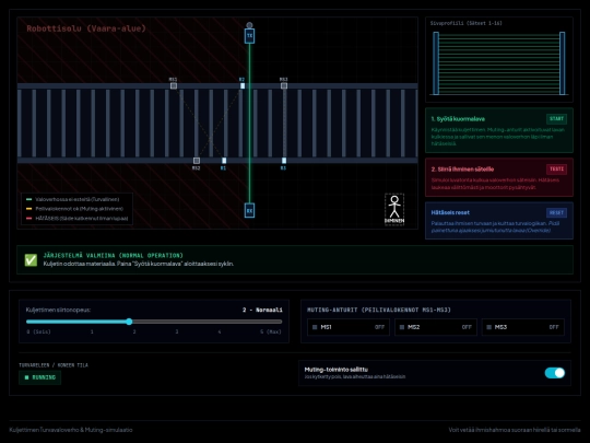 kuljettimen_turvavaloverho_muting screenshot