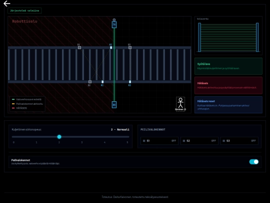 turvavaloverho screenshot
