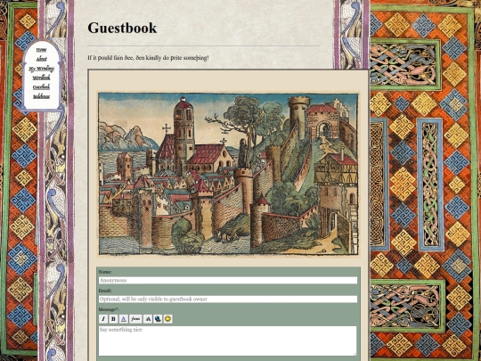 guestbook screenshot