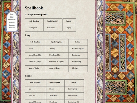 my_wendings/dnd/spells screenshot