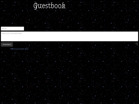 guestbook screenshot