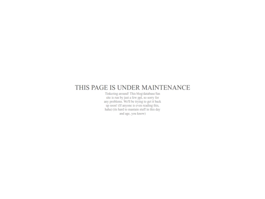 MAINTENANCE screenshot