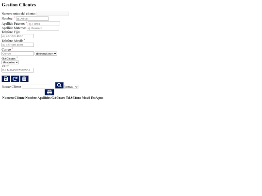 modules/moduloClientes/view_Clientes screenshot