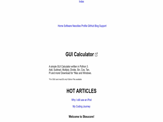 index screenshot