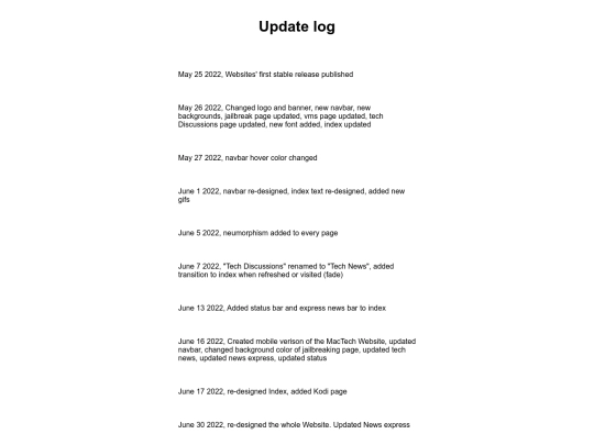 updates screenshot