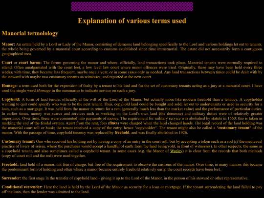 ManorialTerms screenshot