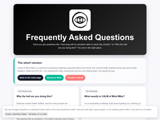 FAQ screenshot
