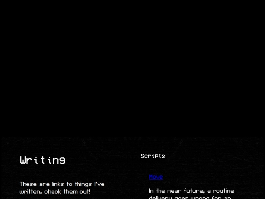 writing screenshot