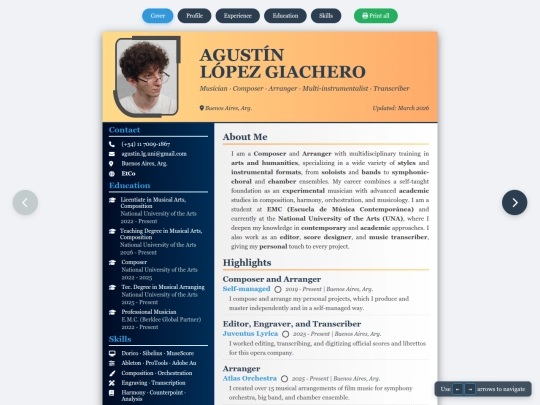 resume-en screenshot