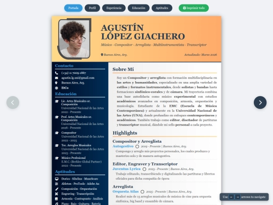 resume screenshot