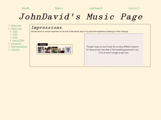music/impressions screenshot