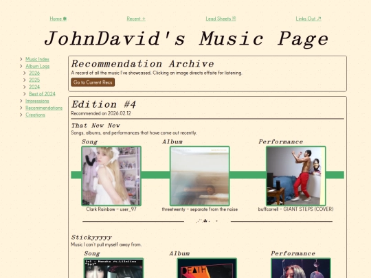 music/recs_archive screenshot