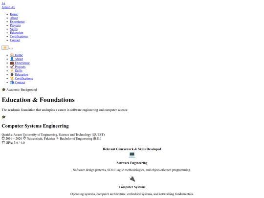 education screenshot