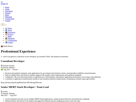experience screenshot