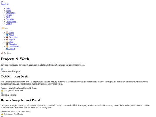 projects screenshot