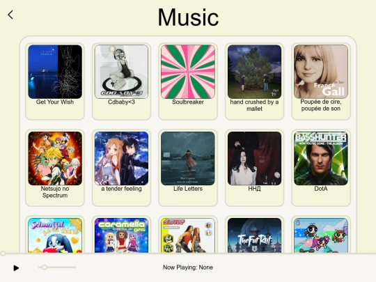 Music screenshot