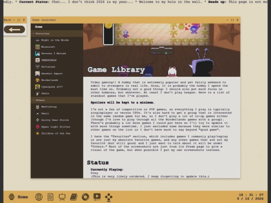 games screenshot
