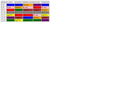 HTML/P3/Horariocolor screenshot