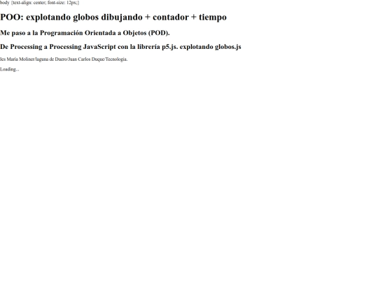 Proyecto explotar globos  screenshot