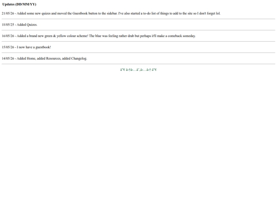 changelog screenshot